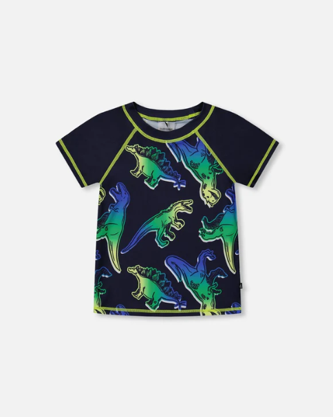 SHORT SLEEVE RASHGUARD GRADIENT DINOS