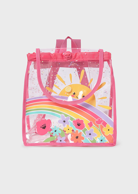 MAYORAL CLEAR BACKPACK - PINK