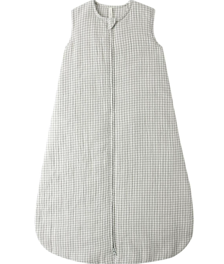 QUINCY MAE SLEEP BAG SAGE GINGHAM