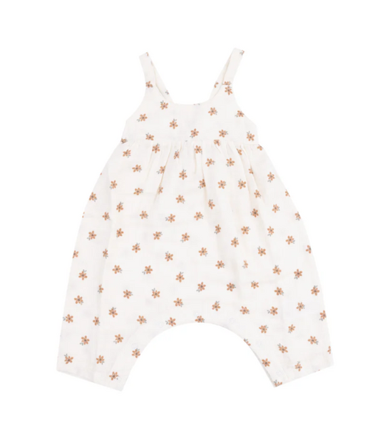 ANGEL DEAR BITTY BLOOMS TIE BACK ROMPER