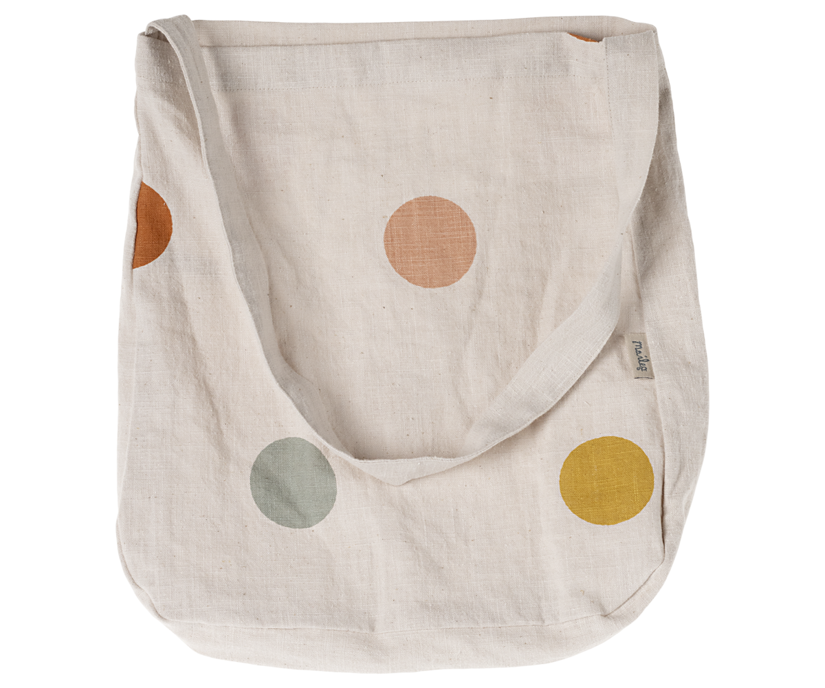 MAILEG TOTE BAG, MULTI DOTS - ONE STRAP