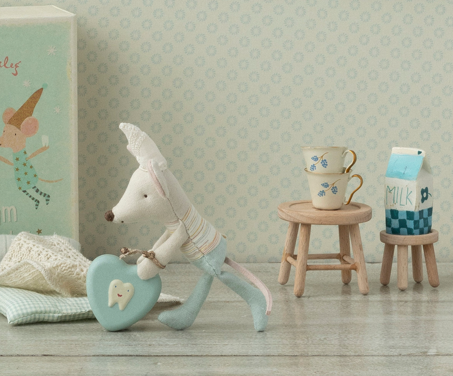 MAILEG TOOTH BOX, SMALL - MINT