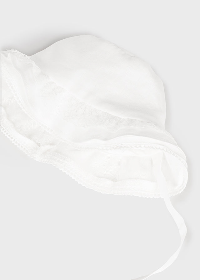 MAYORAL LINEN HAT - WHITE