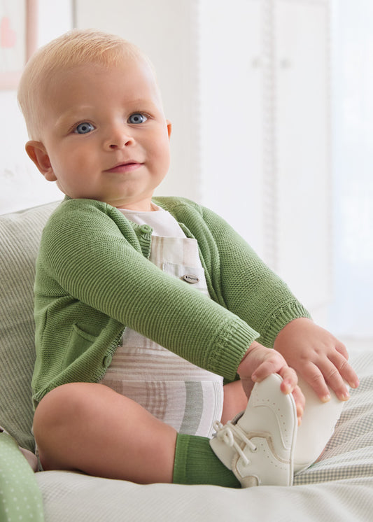 MAYORAL BOYS KNIT CARDIGAN - EUCALYPTUS