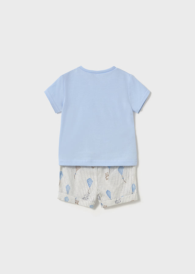 MAYORAL PRINTED SHORTS AND T SHIRT SET
