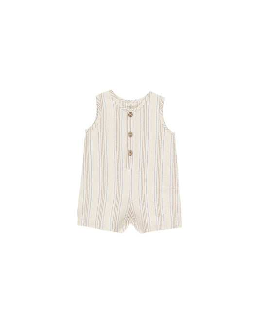 RYLEE AND CRU MAVERICK ROMPER SUMMER STRIPE