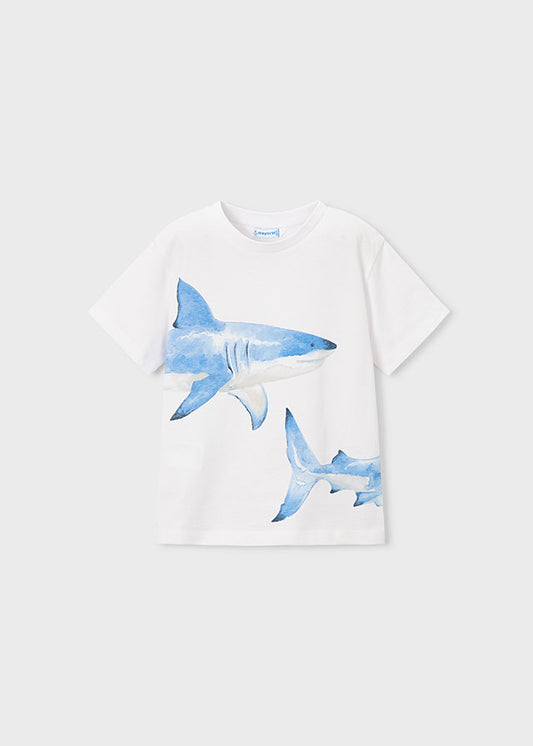 MAYORAL BOY SHARK GRAPHIC T-SHIRT