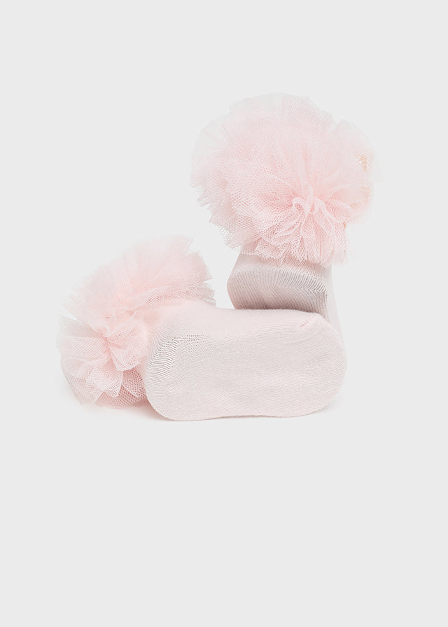 MAYORAL PINK SOCK WITH HEADBAND SET