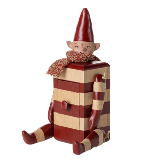 MAILEG ELF WITH DRAWER - RED