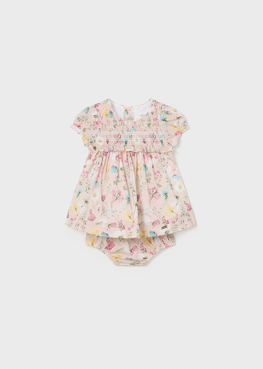 MAYORAL PRINTED DRESS & BLOOMER SET