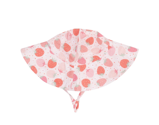 STRAWBERRY BLISS WIDE BRIM SUNHAT