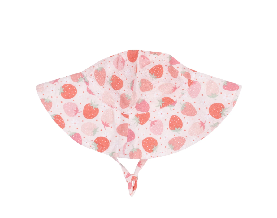 STRAWBERRY BLISS WIDE BRIM SUNHAT