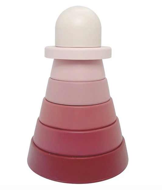 TOY LIGHTHOUSE STACK MULTI PINK