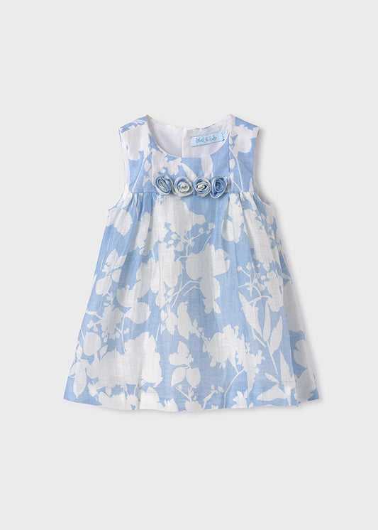 ABEL & LULA BABY PRINTED LINEN DRESS