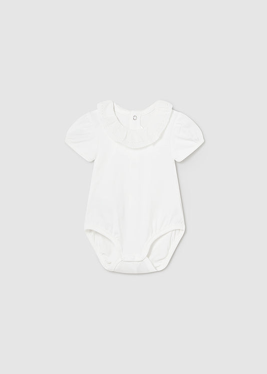 MAYORAL RUFFLED BODYSUIT - OFF WHITE