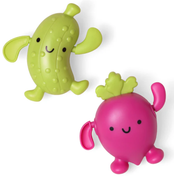 SILLY SWIMMERS BATH SET -PARKER THE PICKLE & BLAKE THE BEET