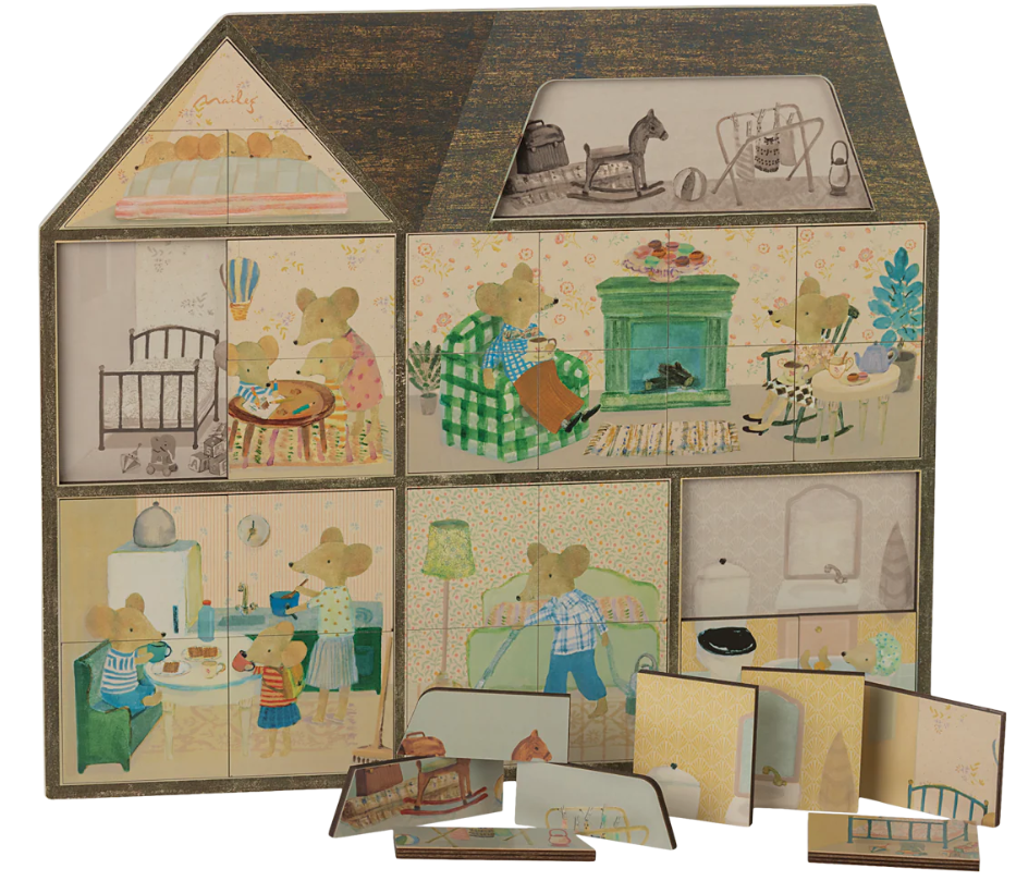MAILEG MOUSE HOLE FARMHOUSE PUZZLE