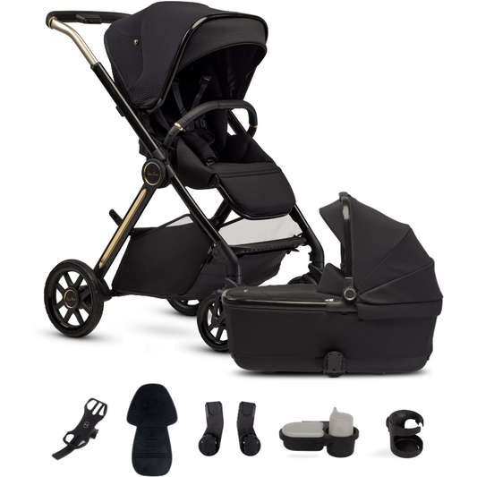 REEF 2 STROLLER ACCESSORY BUNDLE + FOLDING BASSINET - ESPRESSO