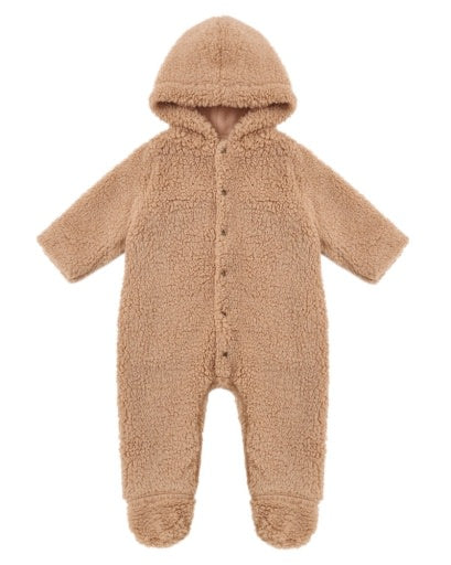 RYLEE + CRU FLEECE JUMPSUIT FAWN
