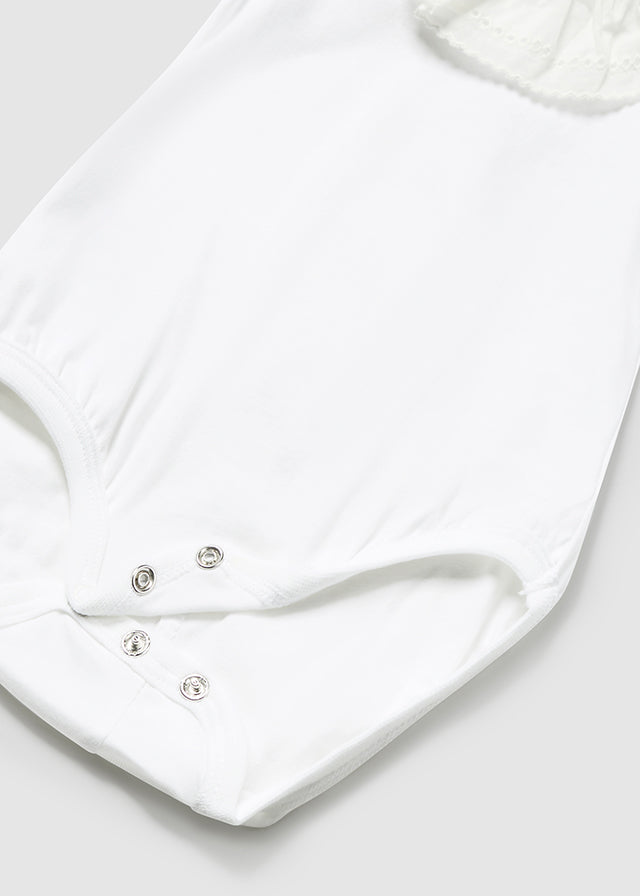 MAYORAL RUFFLED BODYSUIT - WHITE