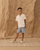 RYLEE + CRU PERRY SHORT GINGHAM MARINE