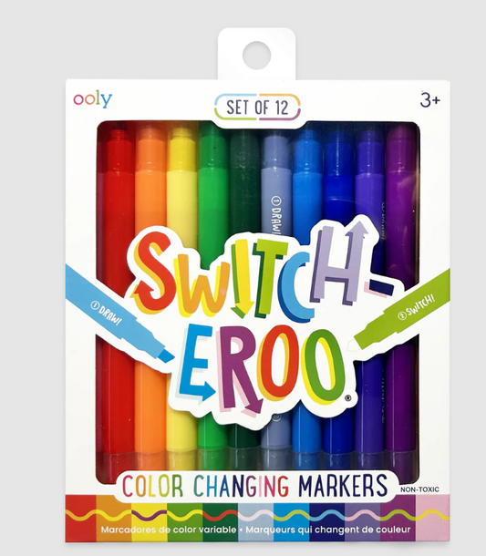 SWITCH-EROO! COLOR-CHANGING MARKERS (SET OF 12)
