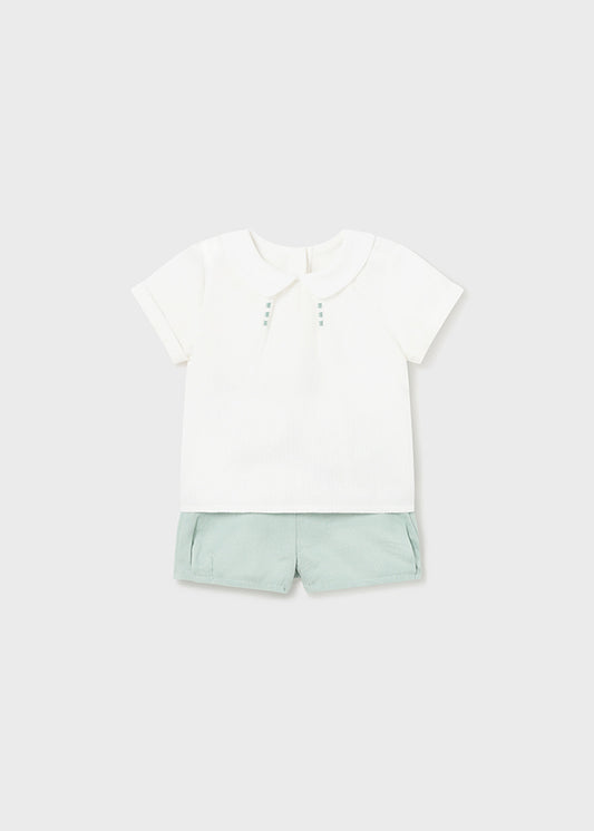 MAYORAL 2PC LINEN SHORT SET