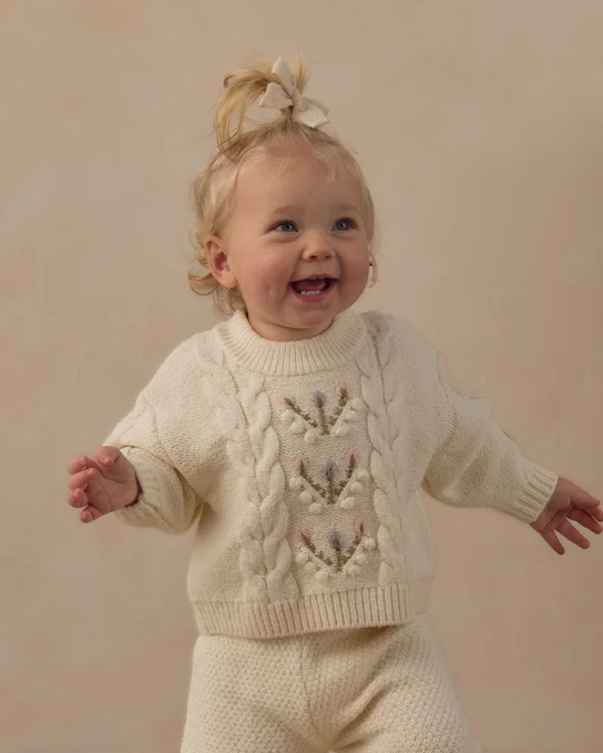 RYLEE & CRU REAGAN SWEATER NATURAL