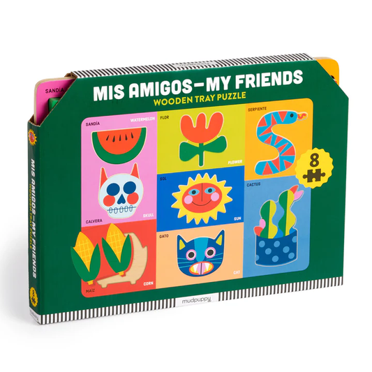 MIS AMIGOS -MY FRIENDS WOODEN PUZZLE
