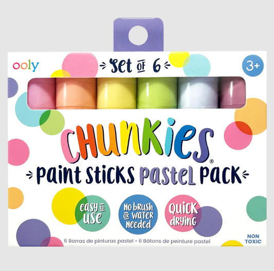 CHUNKIES PAINT STICKS: PASTEL - SET OF 6