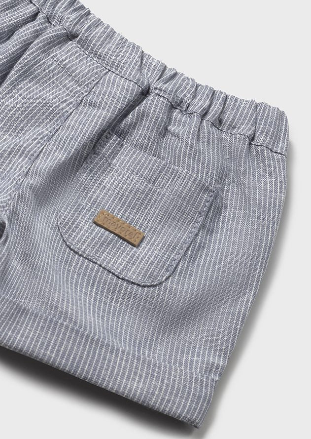 MAYORAL STRIPED LINEN SHORTS