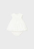 MAYORAL NEWBORN DRESS AND BLOOMER SET
