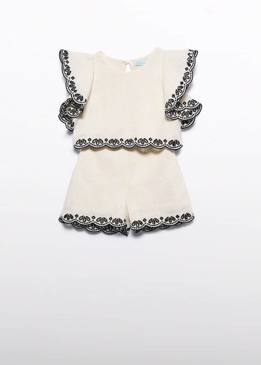 ABEL & LULA GIRL EMBROIDERED SET