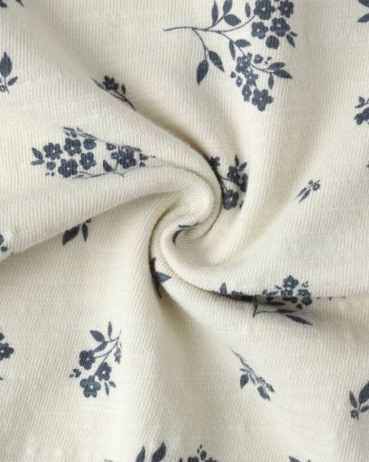 RYLEE & CRU BUBBLE ONESIE - BLUE FLORAL