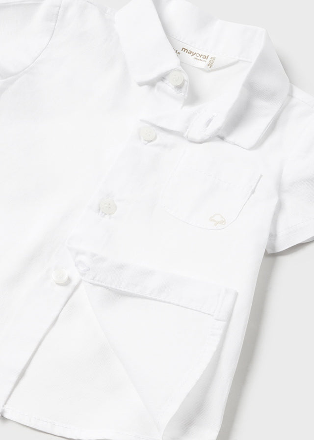 MAYORAL WHITE SHORT SLEEVE SHIRT