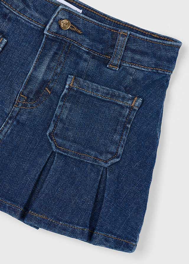 MAYORAL DENIM PLEATED SKIRT
