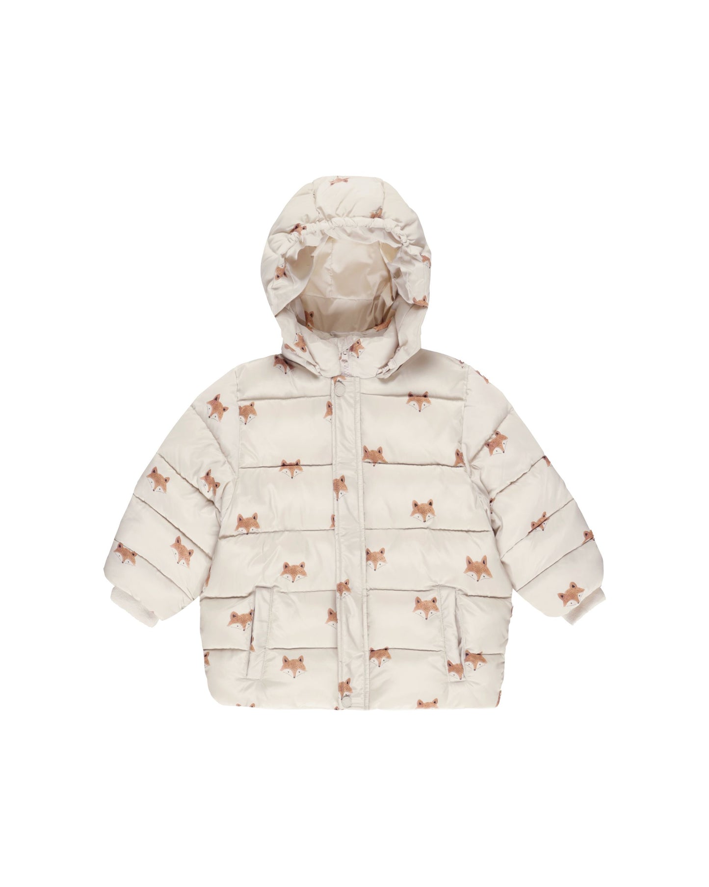 RYLEE AND CRU PUFFER JACKET FOXES
