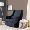 Kiwi Glider Recliner w/ Electronic Control and USB in Ivory Boucle w/Gold Base