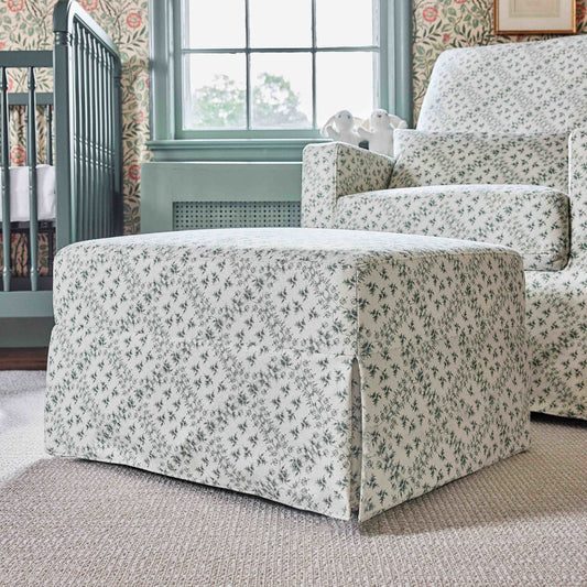 SARAH FLINT X NAMESAKE CRAWFORD GLIDING OTTOMAN IN ECO-PERFORMANCE FABRIC | WATER REPELLENT & STAIN RESISTANT