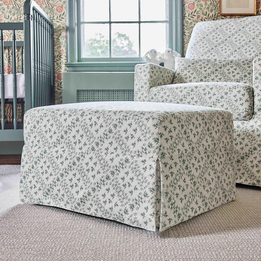 SARAH FLINT X NAMESAKE CRAWFORD GLIDING OTTOMAN IN ECO-PERFORMANCE FABRIC | WATER REPELLENT & STAIN RESISTANT