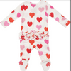 ANGEL DEAR HEARTS 2 WAY ZIPPER RUFFLE BACK FOOTIE