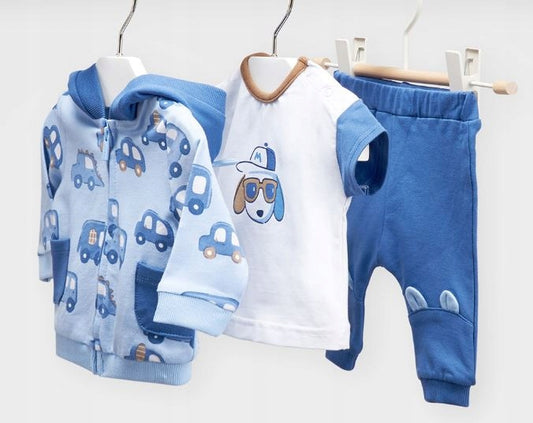 MAYORAL TRACKSUIT WITH T-SHIRT - BLUE CARS