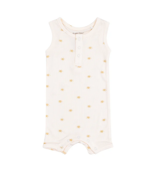 ANGEL DEAR SIMPLE SUNS SLEEVELESS SHORTIE ROMPER