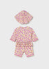 MAYORAL NEWBORN GIRL 2-PIECE SWIM SET WITH SUN PROTECTION