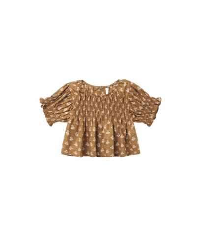 RYLEE + CRU COLETTE TOP -GOLDEN FLEUR