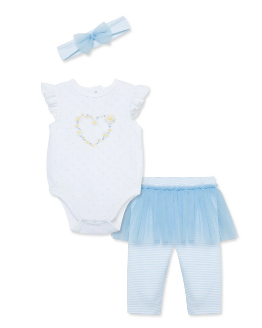 LITTLE ME DAISIES SKEGGING SET