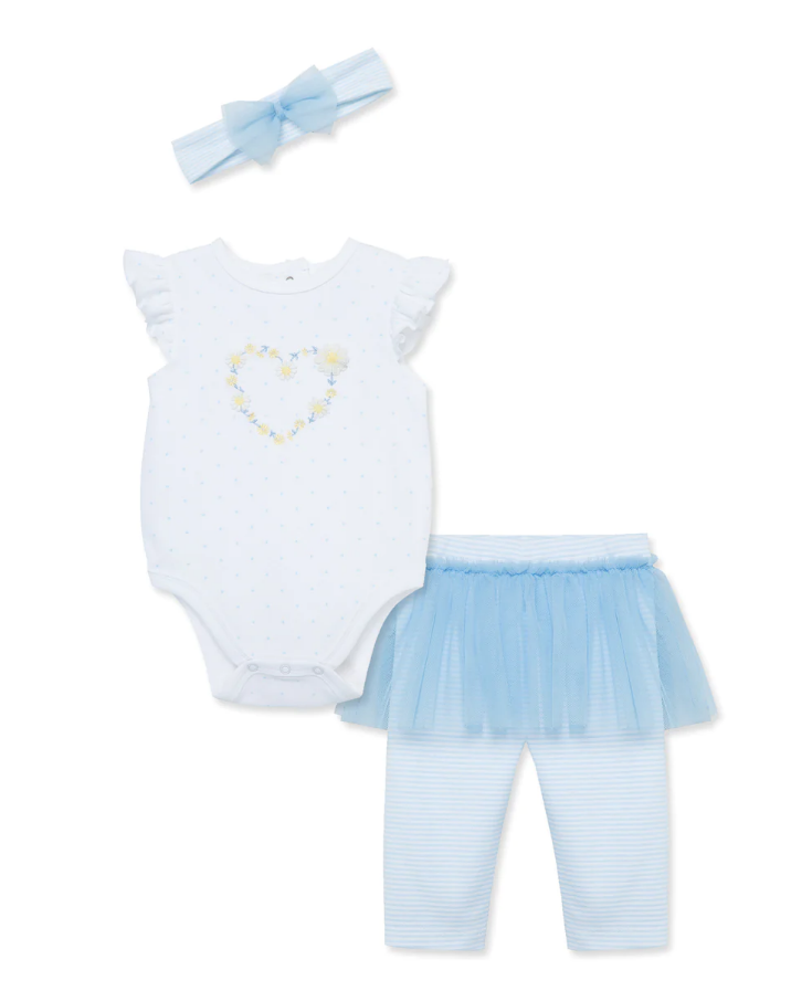 LITTLE ME DAISIES SKEGGING SET