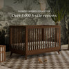Scoot 3-in-1 Convertible Crib w/ToddlerBedConversion Kit in White/WashedNatural