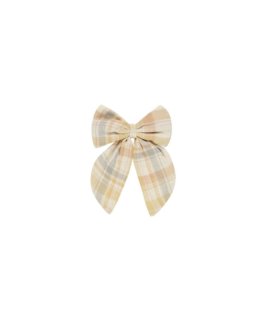 RYLEE AND CRU OVERSIZED BOW || PASTEL PLAID