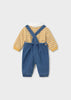MAYORAL BOY DUNGAREE WITH STRIPED POLO SET